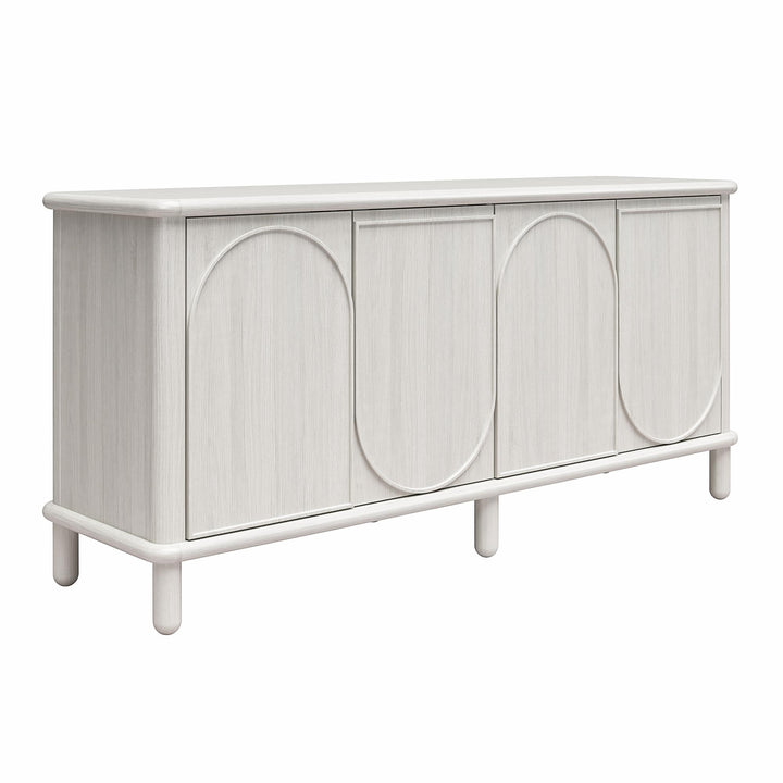 Selena Credenza - Rustic White