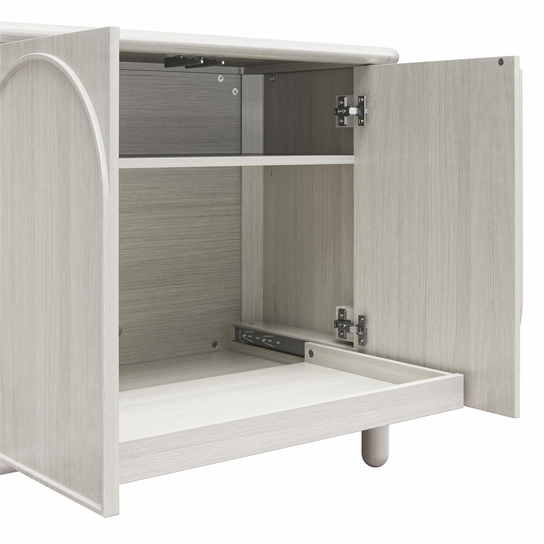 Selena Credenza - Rustic White