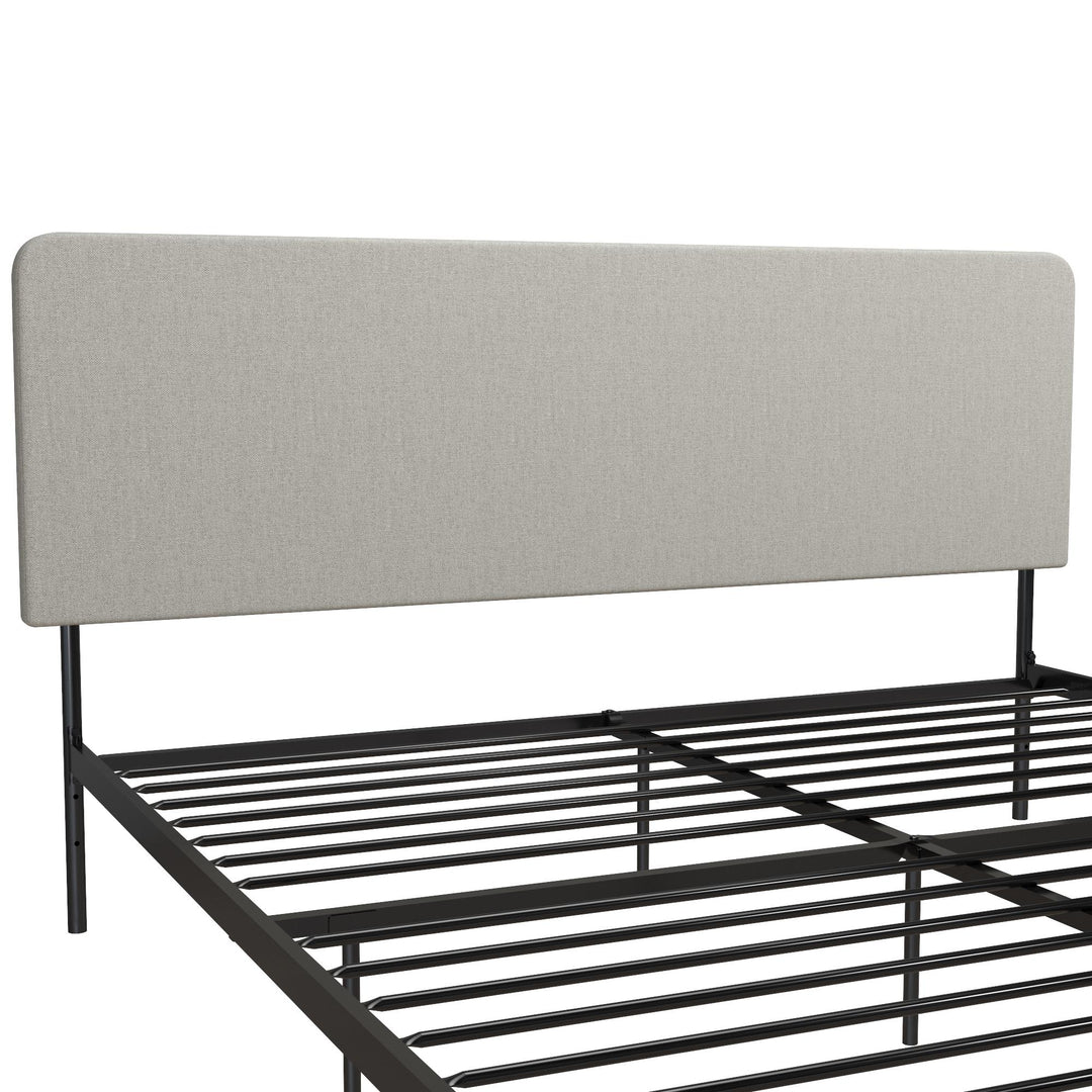 bed with removable headboard - Gray - King Size