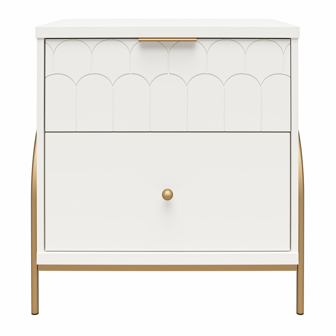 Anastasia Nightstand  -  White