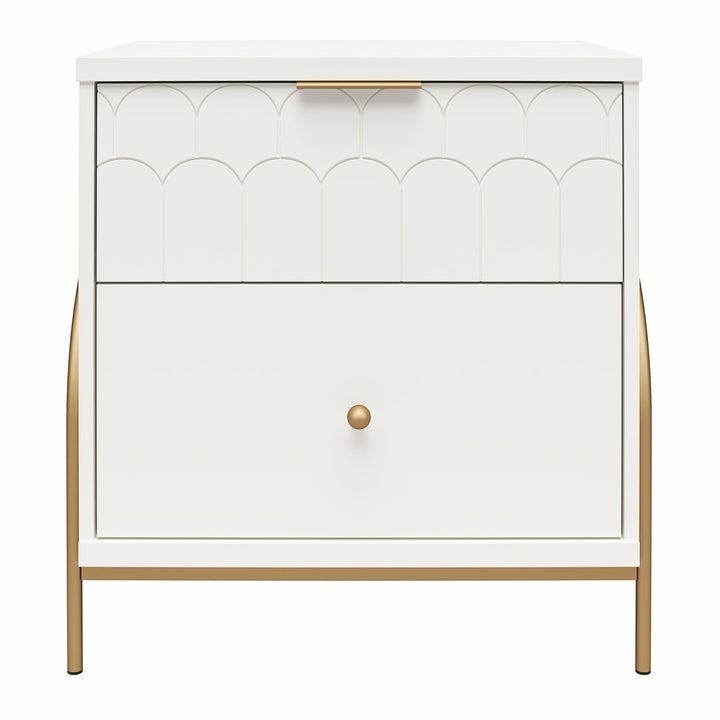 Anastasia Nightstand  -  White