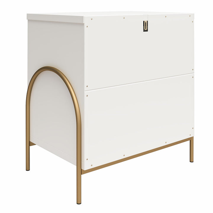 Anastasia Furniture Collection Nightstand -  White
