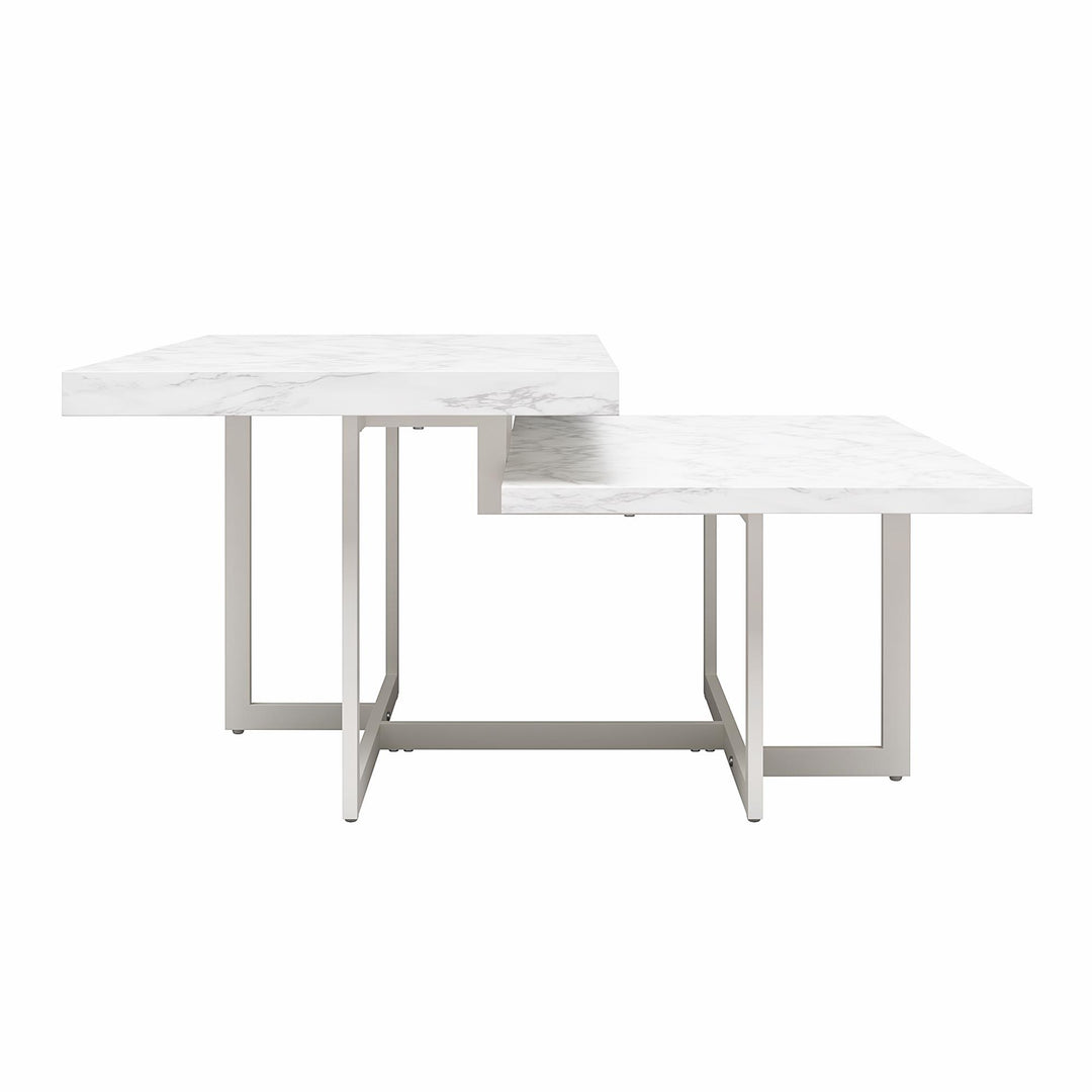 Brielle Coffee Table  -  White marble