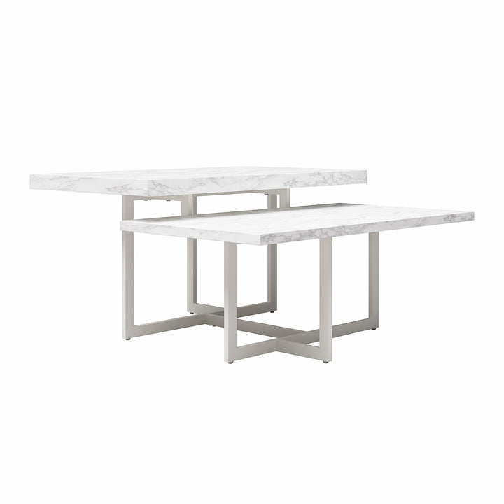 Brielle Furniture Collection Coffee Table -  White marble