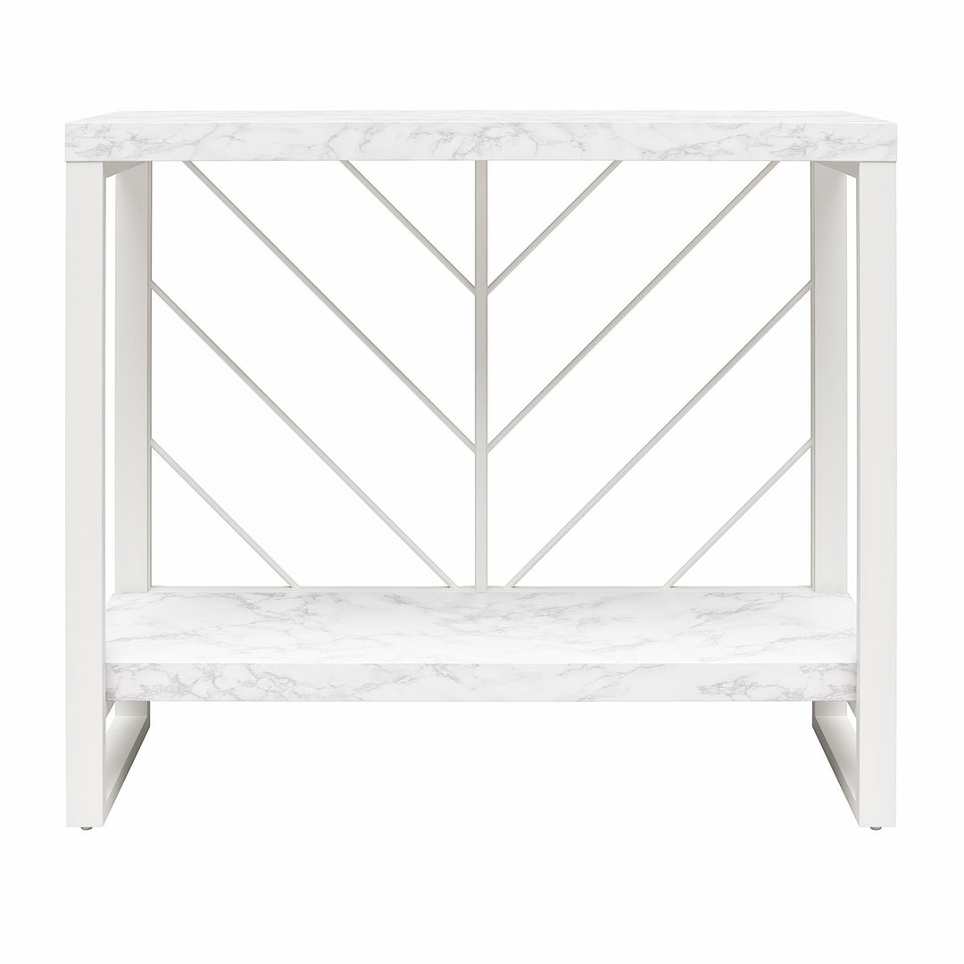 Brielle Furniture Collection Console Table -  White marble