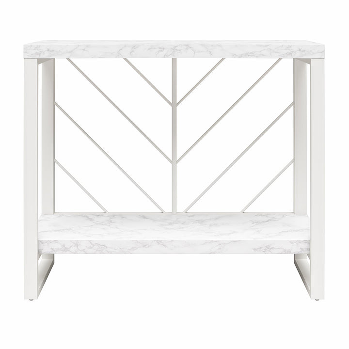 Brielle Furniture Collection Console Table -  White marble