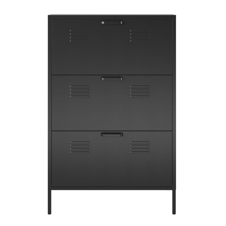 locker style shoe storage cabinet - Pale Pink