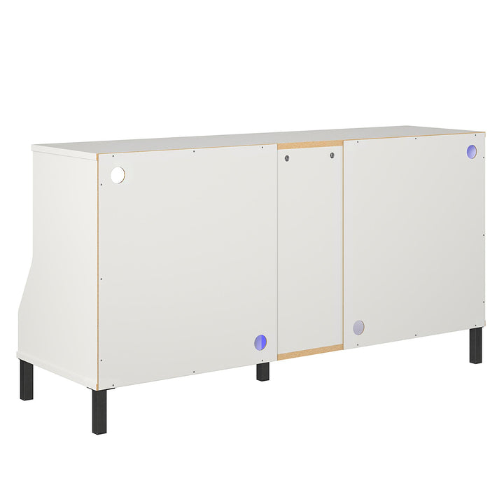 tv stand with shelf  - White