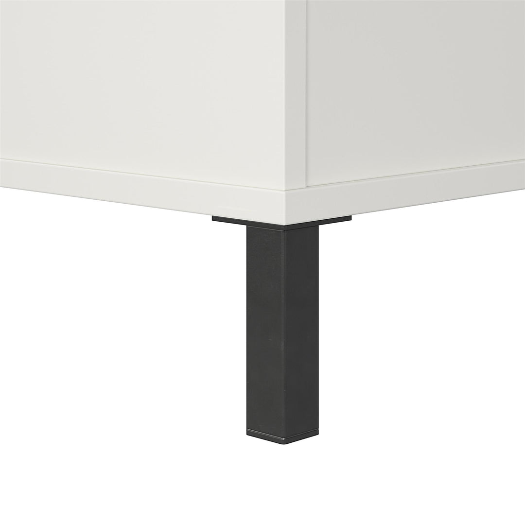 tv stand with cubbies  - White