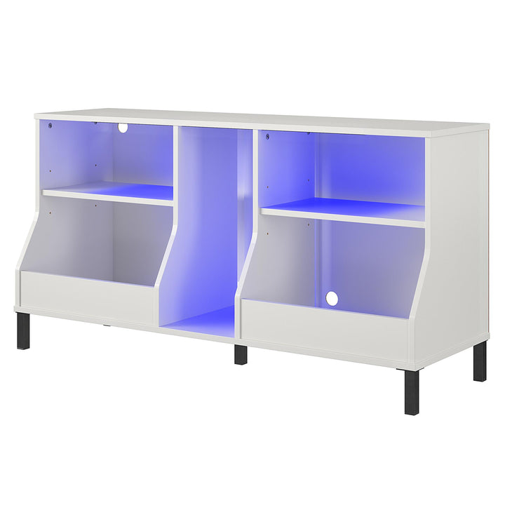falcon tv stand with led  - White