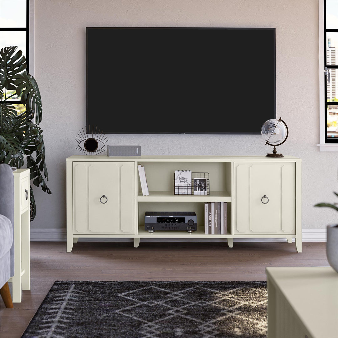 Contemporary Her Majesty TV Stand -  White