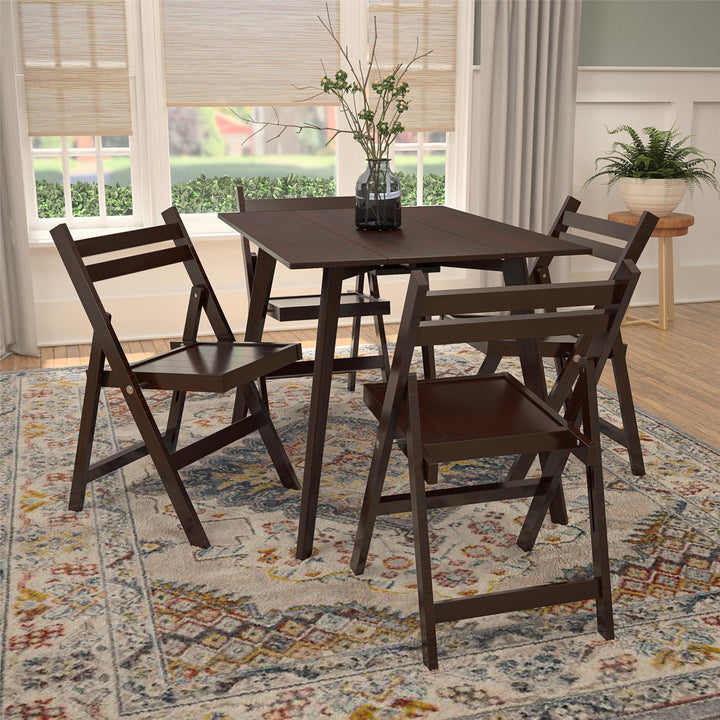 outdoor folding chair - Dark Mahogany - 2-Pack