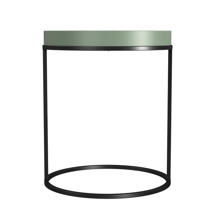 wooden end table - Sage