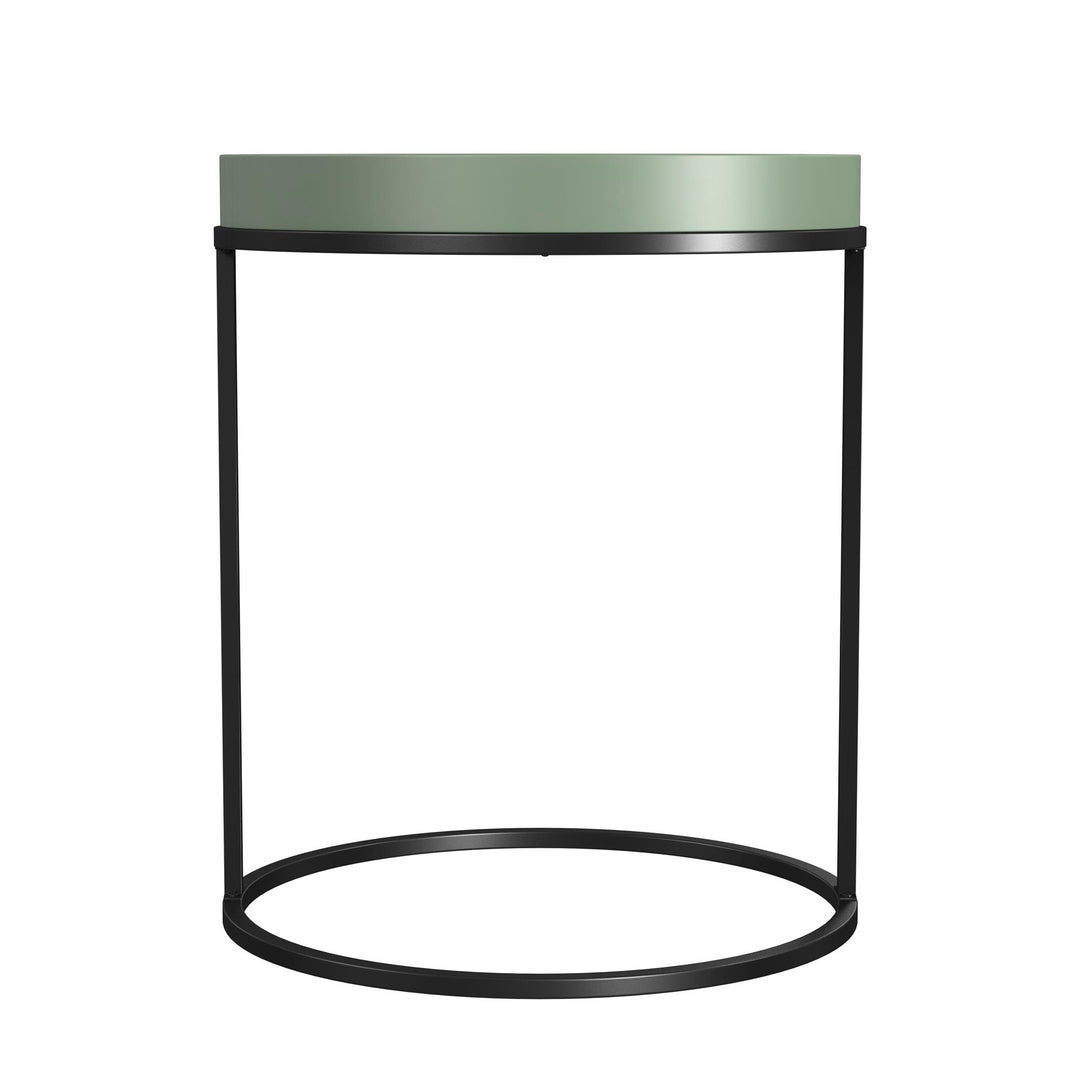 wood side table - Sage