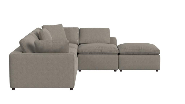 modular ottoman seating - Taupe