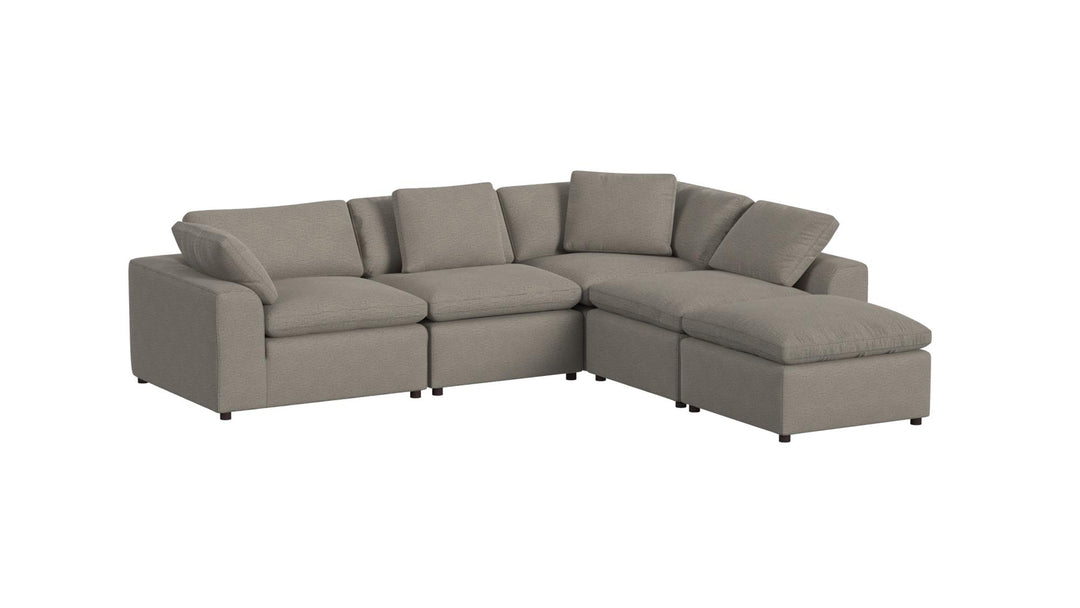 sectional ottoman couch - Taupe