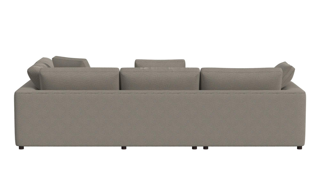 fabric ottoman - Taupe