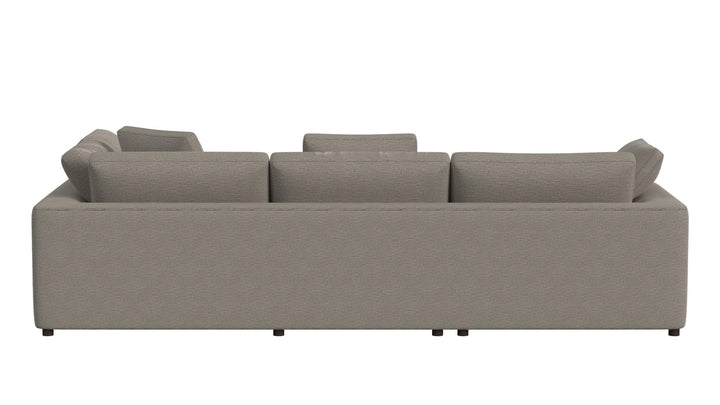 fabric ottoman - Taupe