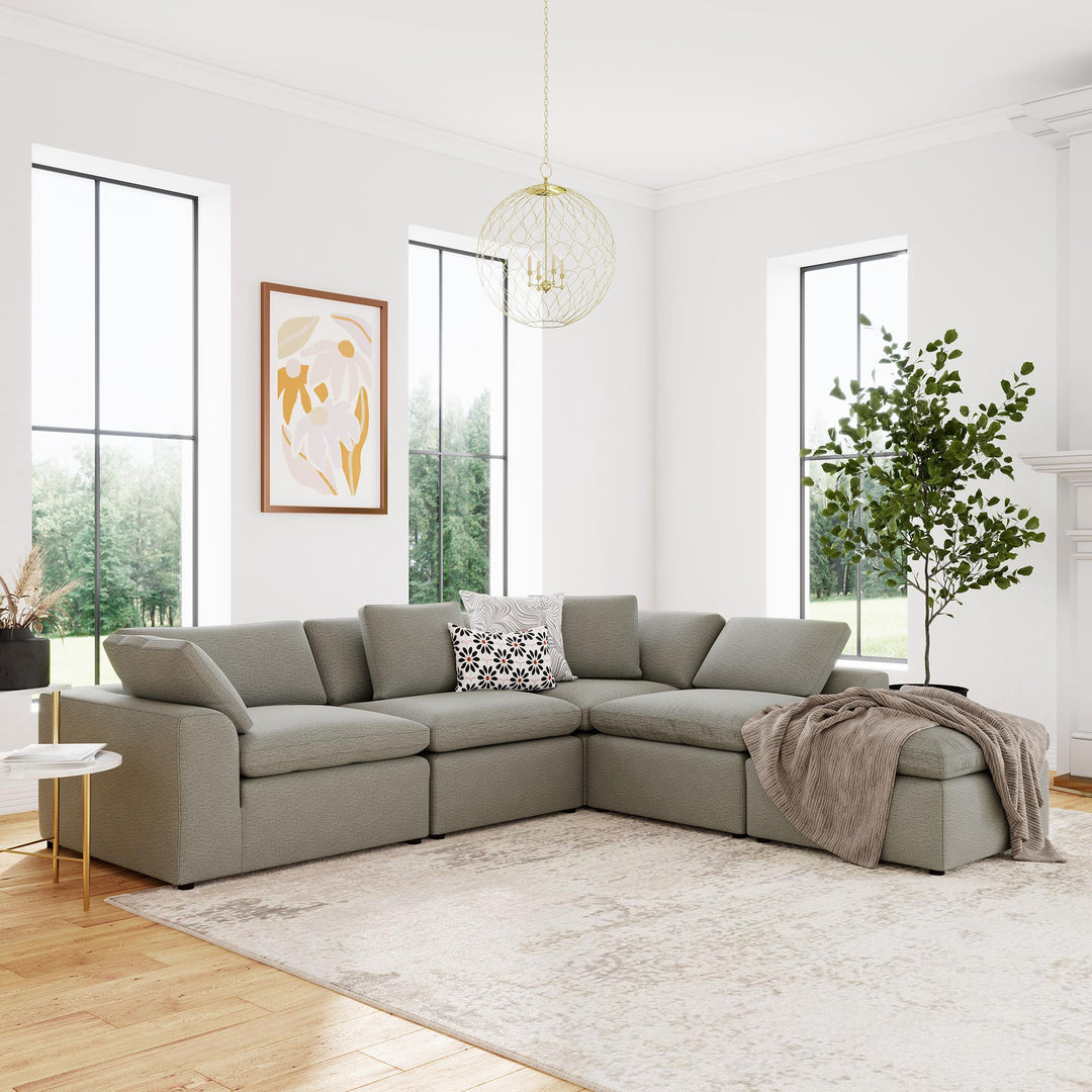 ottoman for sectional lounger - Taupe