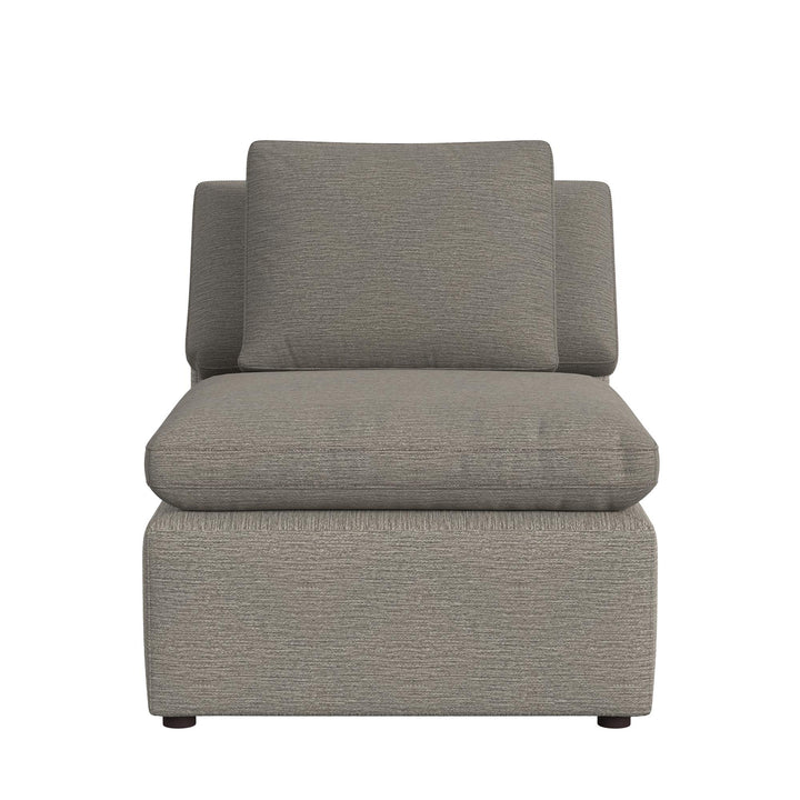 armless chair with cushion - Taupe