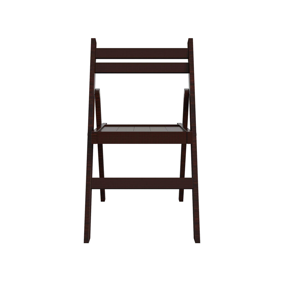 xl folding chairs - Dark Mahogany - 2-Pack