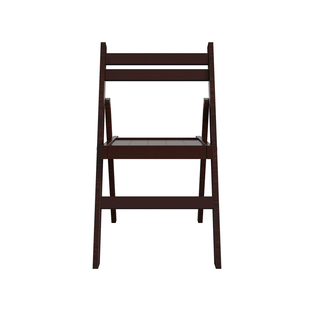 xl folding chairs - Dark Mahogany - 2-Pack