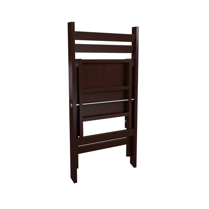 wooden outdoor chairs - Dark Mahogany - 2-Pack