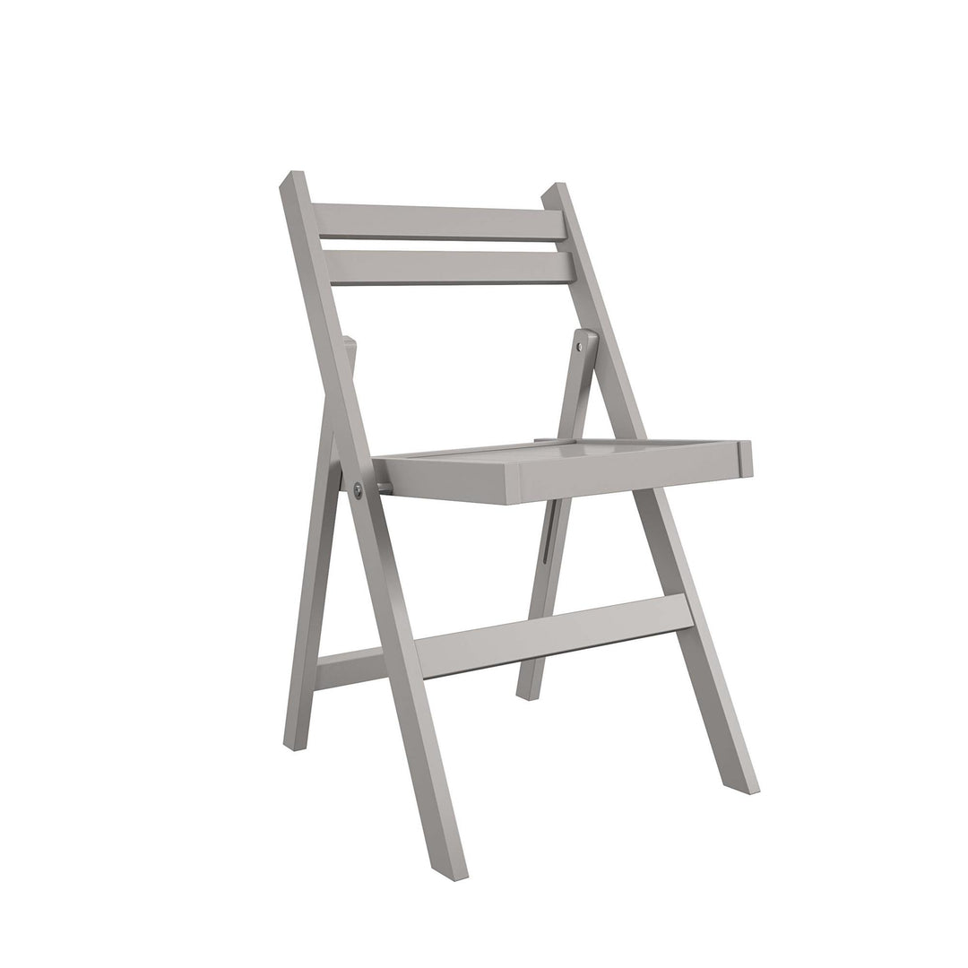 wooden patio folding chairs - Gray - 2-Pack
