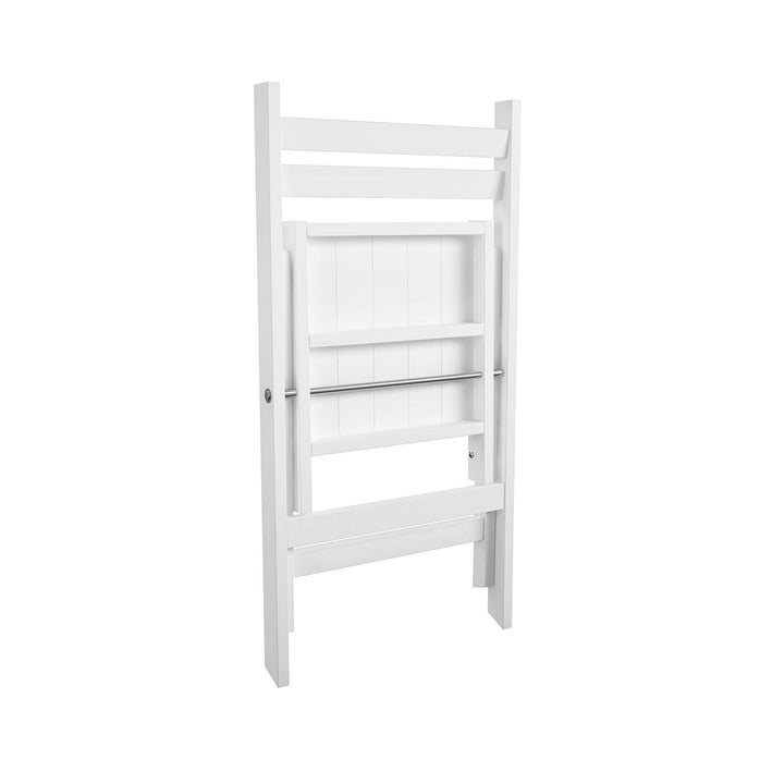 wooden patio folding chairs - White - 2-Pack