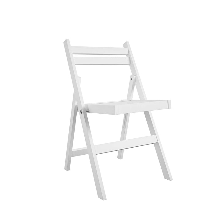 wooden outdoor chairs - White - 2-Pack
