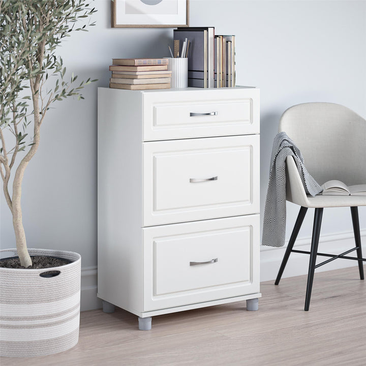 Kendall 24 inch 3 drawer base cabinet -  White