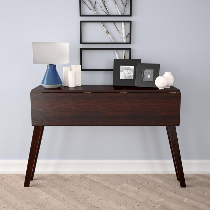 console table with drop leaf - Dark Mahogany - 1-Pack