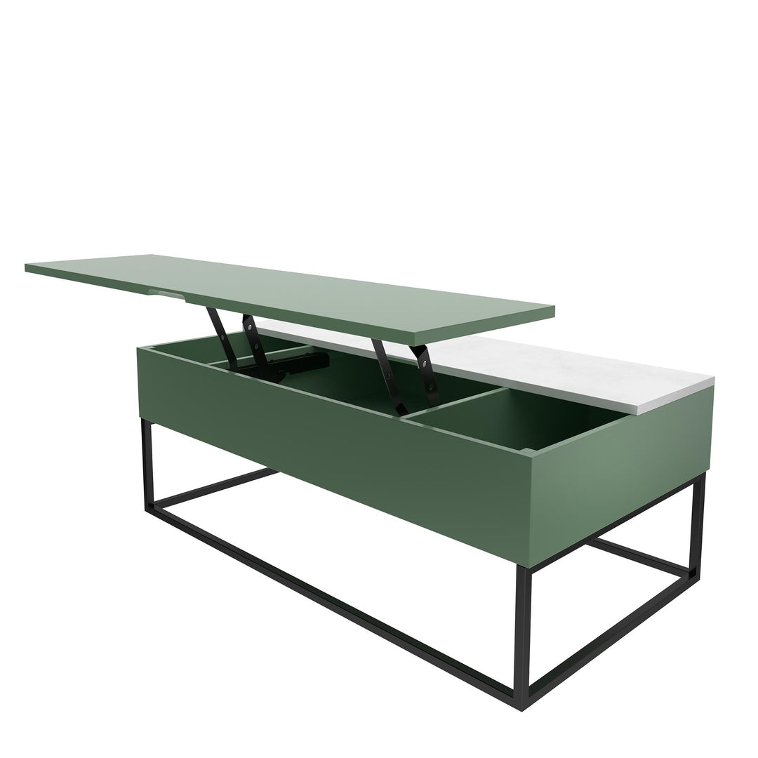 coffee table with storage and lift top - Sage