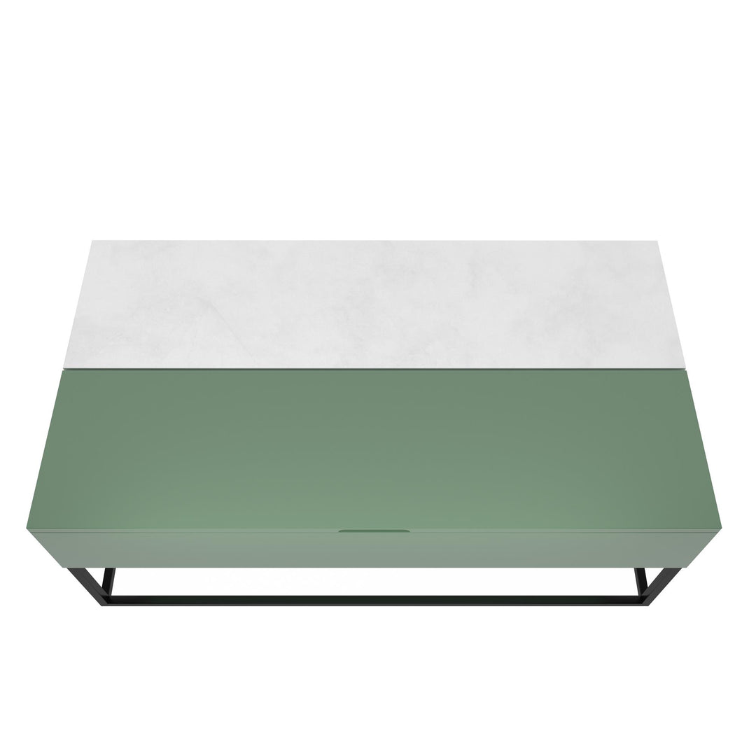 lift top coffee table with drawers - Sage