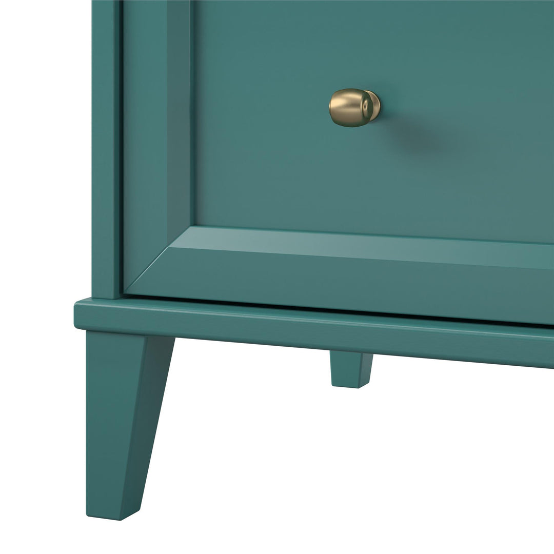 Dresser with Desk for Organizing Work -  Emerald Green