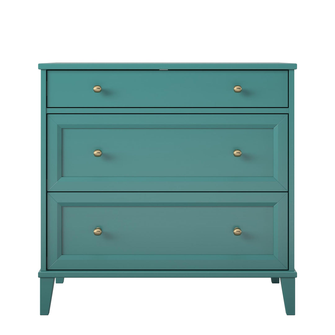 2 Drawer Dresser with Spacious Desk -  Sharkey Grey