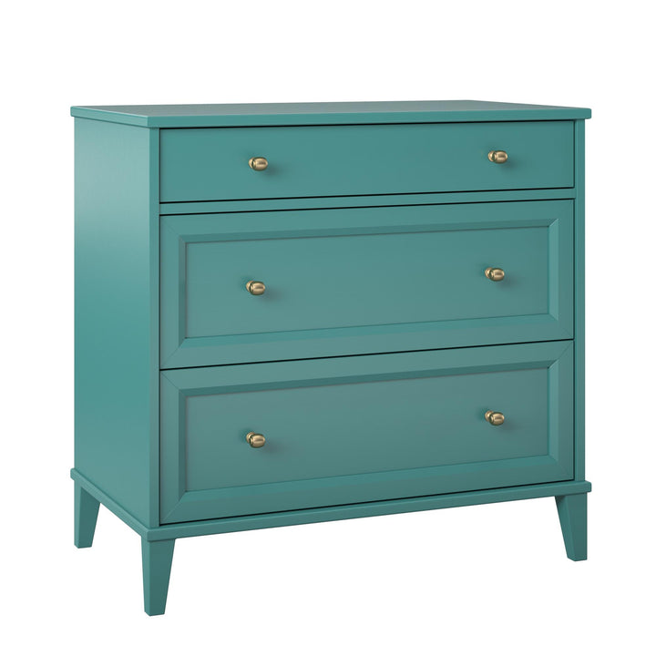 Dresser with Desk for Students -  Emerald Green