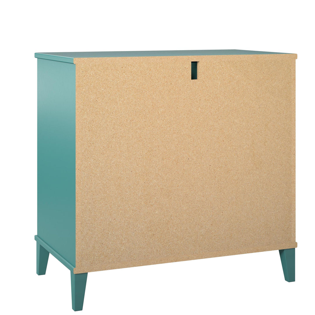 Dresser with Pull out Desk for Work -  Emerald Green