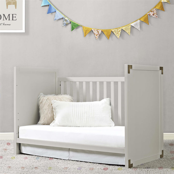Miles 4 Adjustable Positions 2 in 1 Convertible Crib Mattress -  Soft Grey