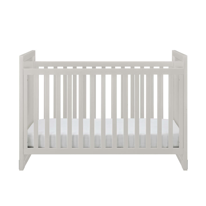 Convertible Crib with 4 Adjustable Mattress Positions 2 in 1 Miles -  Soft Grey