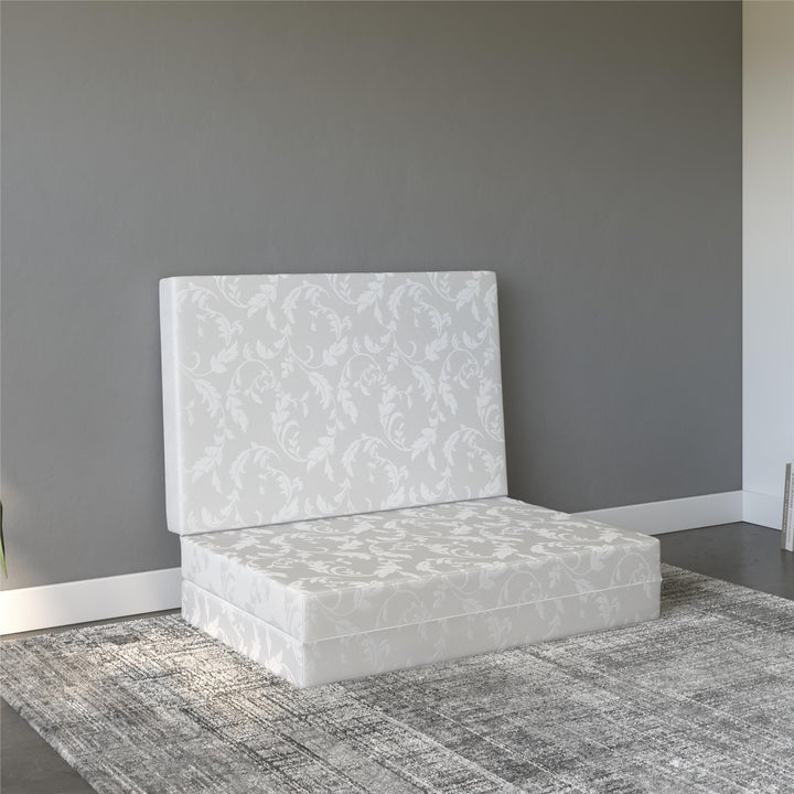 4" mattress with washable cover - White Color - Twin Size