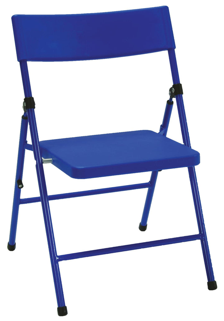 Plastic pinch-free chair set of 4 -  Blue 