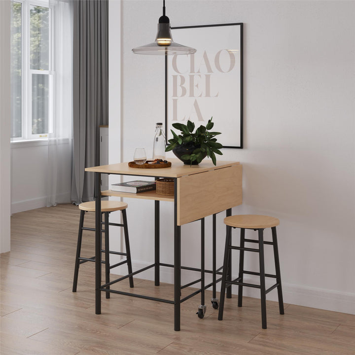 pub table with stools - Natural
