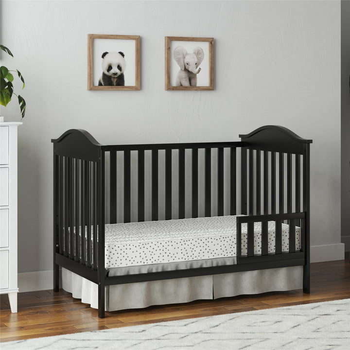 Adele Toddler Guardrail to Convert Crib into a Toddler Bed - Black