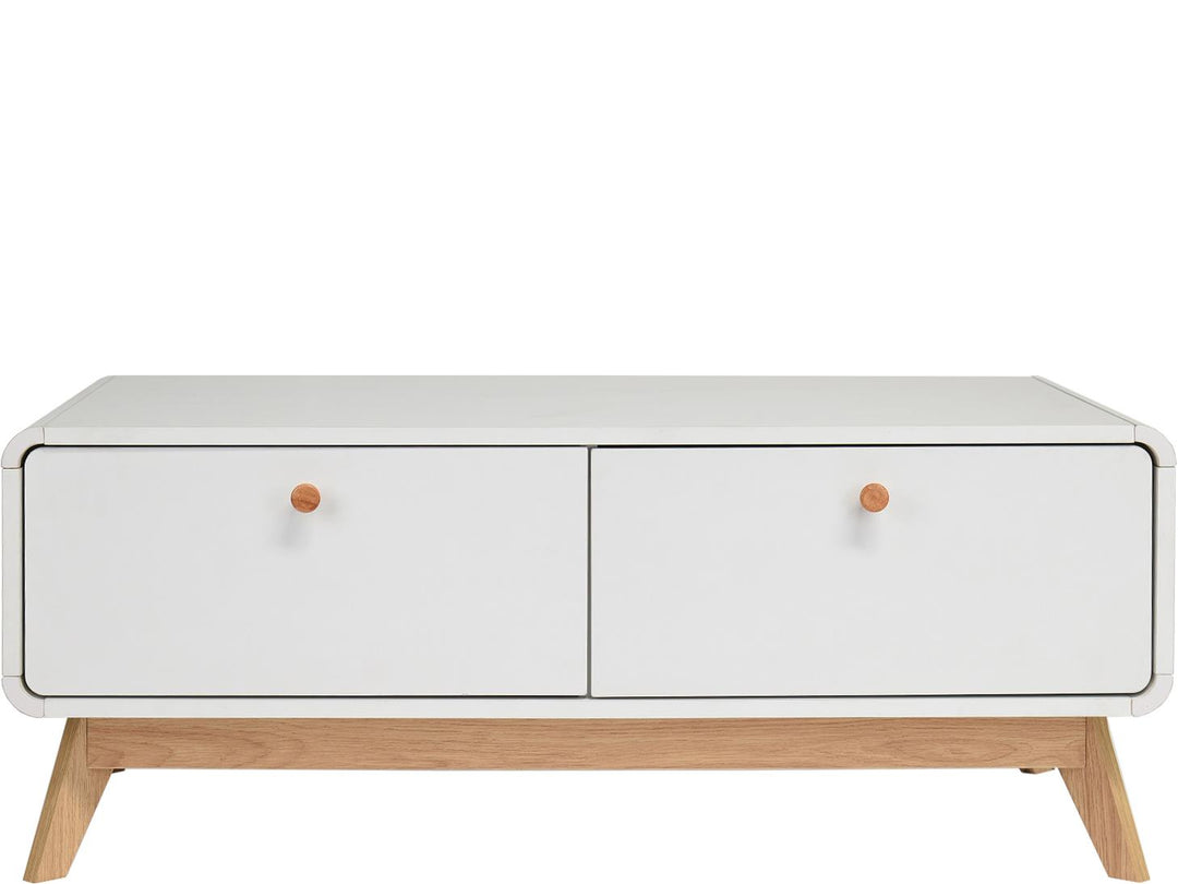 TV stand with drawers - White