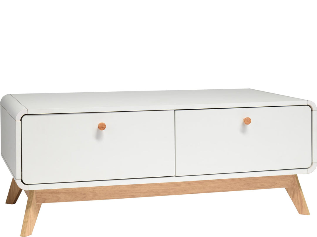 TV stand with storage - White