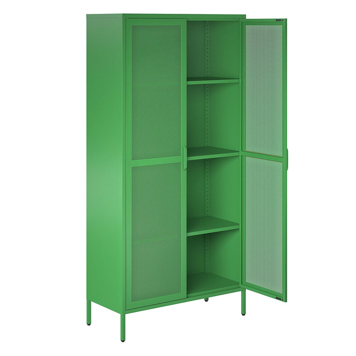 metal storage cupboard - Kelly Green