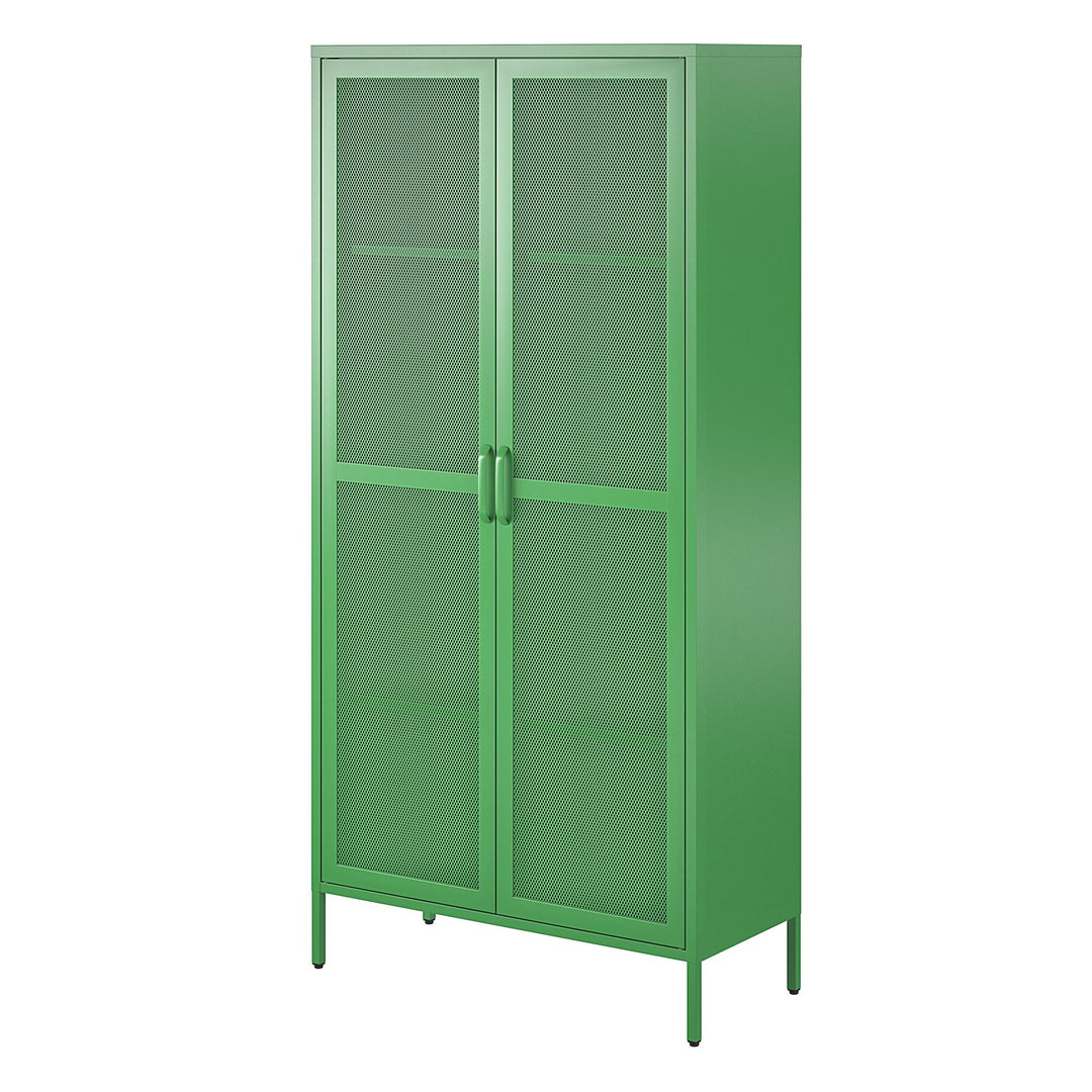 metal mesh storage cabinet - Kelly Green