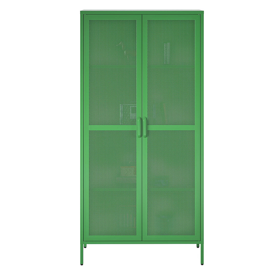 mesh metal cabinet - Kelly Green