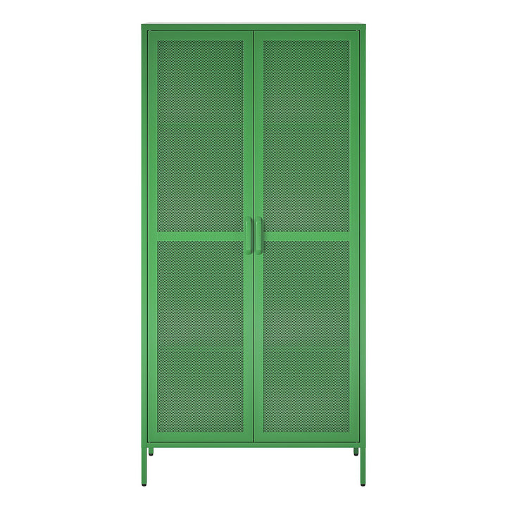 metal mesh cabinet doors - Kelly Green